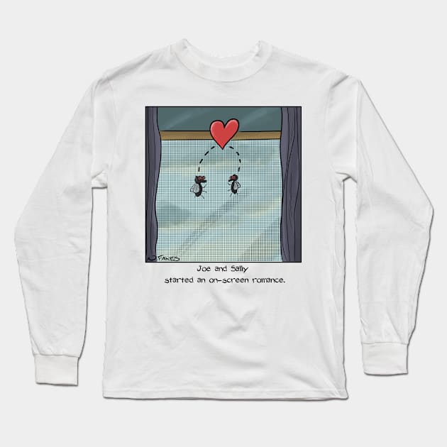 On-Screen Romance Long Sleeve T-Shirt by cartoonistnate